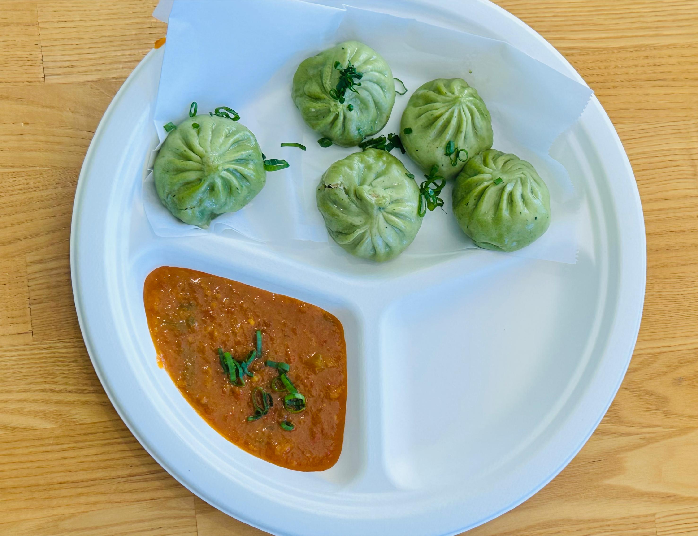 Steam Momos, Indian dumplings at Dilli-6 San Ramon Bay Area